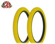2 Alta High Performance BMX BICYCLE 20"x 1.95" X-PERFORMER FREESTYLE Yellow TIRE