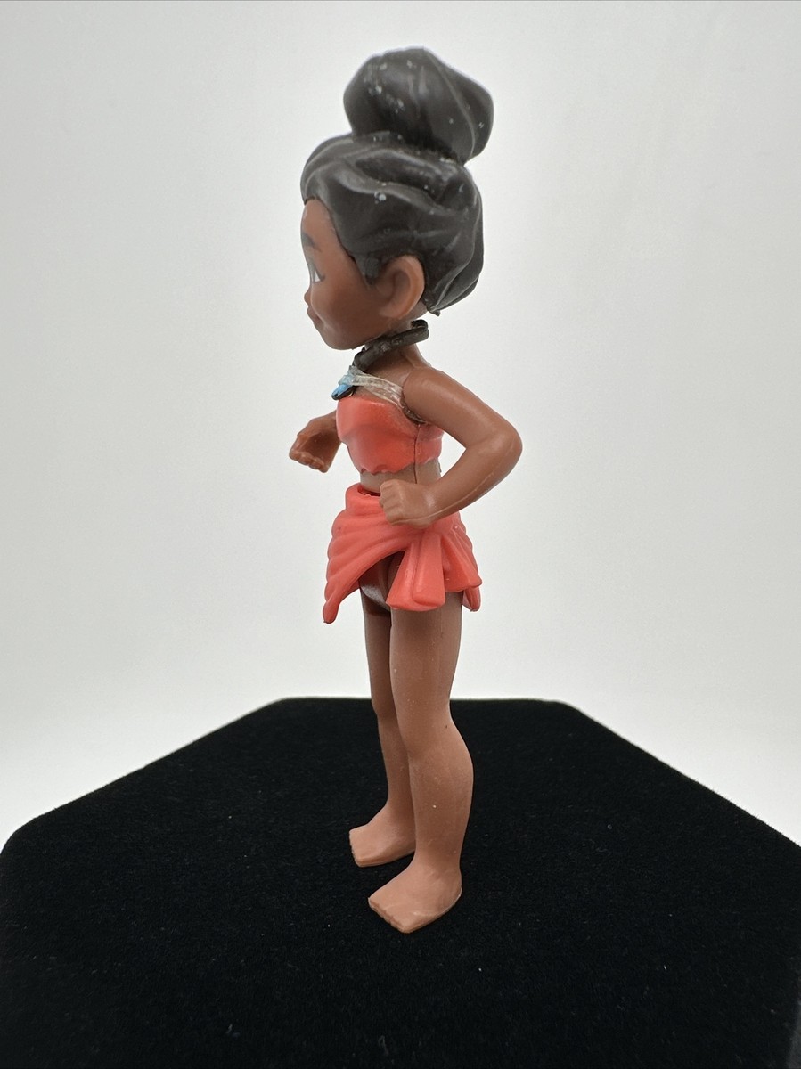 Disney Moana 3In Mini Toy PVC with Necklace Hair in Bun Version 23