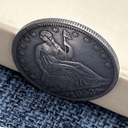 Jido Jack’s 1853 Seated Liberty Arrows Rays Lt Clean Choice XF-Almost Unc. Story - Picture 5 of 6