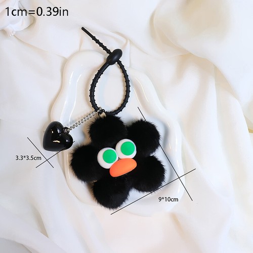 Plush Flower Keychain Pendant Love Charm Cute Bag soldes Ornaments Girly Accessory G-wf