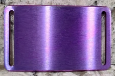 GRIP6 BELT BUCKLE - TITANIUM in PURPLE - for WOMEN and MEN - 1.5 INCH WIDE
