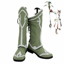 White Mage Shoes Cosplay Final Fantasy XIV FF14 Boots X