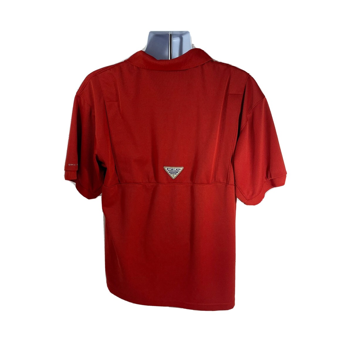 ウェア Columbia PFG fishing shirt Columbia PFG Fishing Shirt polo Men medium burnt orange