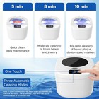 45kHz Ultrasonic Denture & Retainer Cleaner Machine - Professional Multi-Use Cle