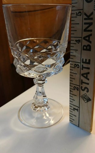 Wine Glasses Diamond by J. G. Durand Setof4 OriginalBox 5 3/4Oz Arc France NOV18 - Picture 6 of 6
