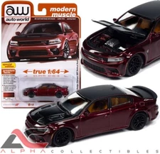 AUTOWORLD AWSP172B 1:64 2021 DODGE CHARGER SRT HELLCAT REDEYE (OCTANE RED)