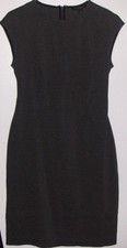 EUC Banana Republic sleeveless gray formal dress,detailed cuts front,back Sz4