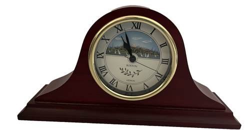Kedron BOSTON Mantle Clock Cherry wood 9.25" long x 4.5" high x 2.75" deep