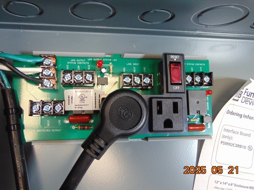 RIB FUNCTIONAL DEVICES PSH2C2RB10-L UPS POWER CONTROL CENTER INTERFACE BOARD - Picture 3 of 5