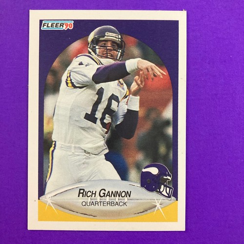 Rich Gannon 1990 Fleer Rookie Card #99 NFL Minnesota Vikings Raiders Chiefs