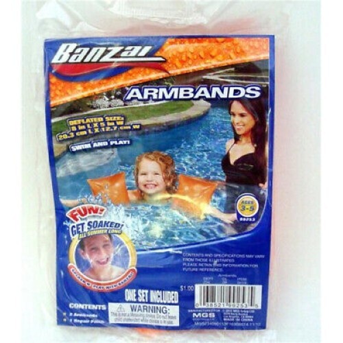 Kidplokio Kids Summertime Inflatable Swimming Arm Floaties Pool Floats 2PK - Picture 1 of 1