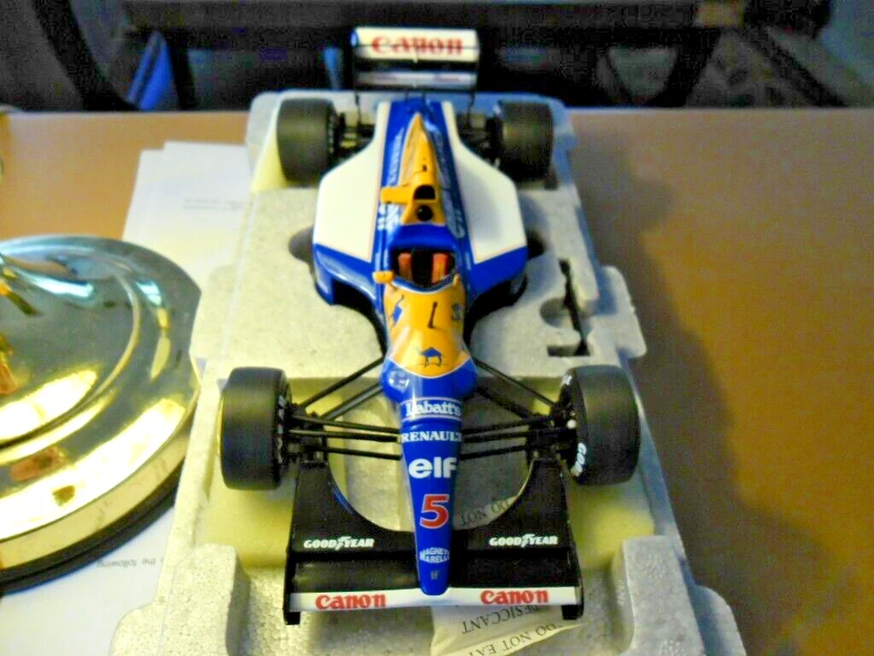 🚀EXOTO 1:18 1992 WILLIAMS RENAUALT FW14B NIGEL MANSELL WC🏆MIRROR MISSING N cmc - Image 3 of 4