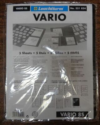 8S VARIO BLACK Lighthouse Stock pages pack of 5 Dbl. sided NEW 8 Row