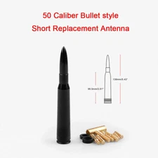 50 Cal Black Bullet Antenna For Ford F150 F250 F350 F450 F550 F650 1997-2019