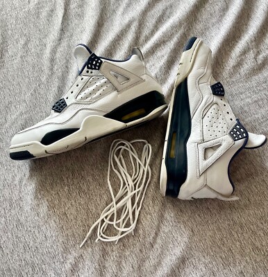 Air Jordan IV Retro Columbia LS 2014 Size White/ Legend
