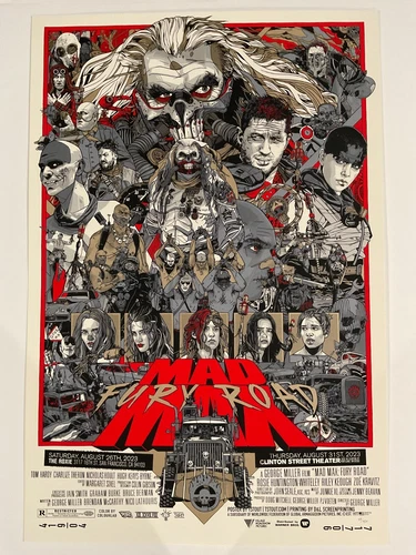 Mad Max Fury Road von Tyler Stout Ltd x/450 Siebdruck Poster Mondo Film NEUWERTIG - Bild 1 von 1