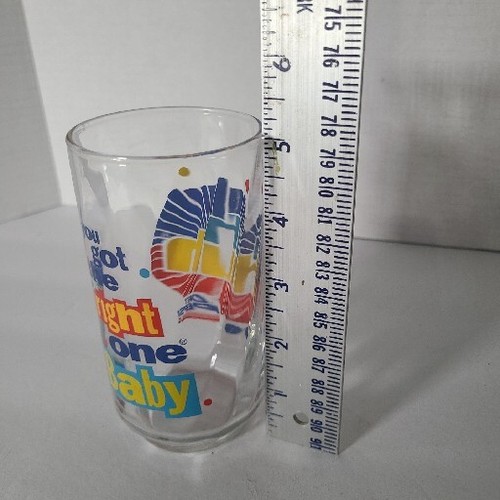 Vintage Diet Pepsi You Got The Right One Baby Uh Huh Drinking Glass Ray Charles - Picture 3 of 3