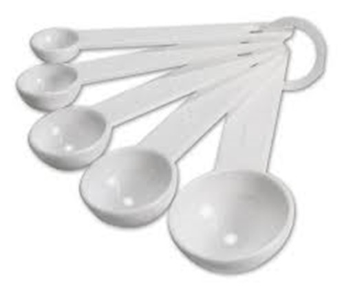 Cucharas de medición x5 herramientas de plástico para cocinar cuchara medidas tps tbs mls - Imagen 4 de 10