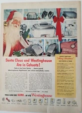 1950 Westinghouse appliances Santa Claus vintage ad