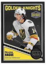 2019-20 Nicolas Hague O-Pee-Chee OPC Platinum Retro Rookie - Golden Knights