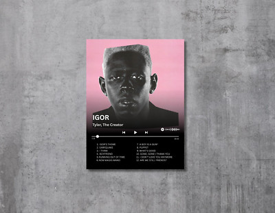 Album Cover Acrylglas Print: IGOR - Tyler, The Creator | 30 x 40cm Metall HipHop