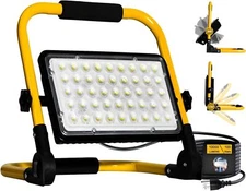 Work Light, 10000LM Bright LED Work Lights with Stand, IP66 Waterproof 100W