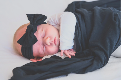 Copper Pearl Baby stretchy soft knitted headband bow Multiple colours. - Picture 60 of 73