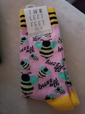 Two Left Feet Printed Adult Sock, Big Feet