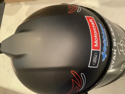 RYAN BLANEY SIGNED 2017 WBR MOTROCRAFT POCONO RACE WIN FULL SIZE HELMET & CARD - Picture 18 of 18