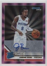 2019 Panini Donruss Holo Purple Laser Signatures 1/15 Jordan Bone #246 Auto 00c5