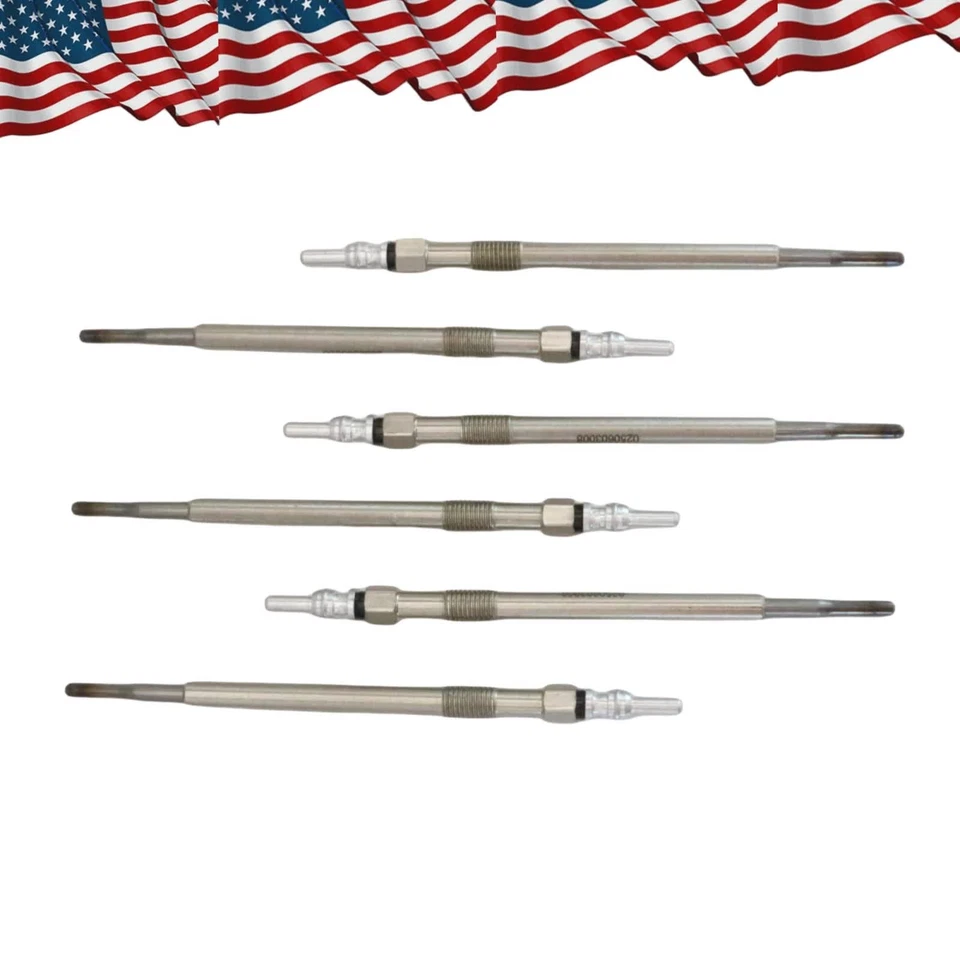 Juego de 6 bujías incandescentes diésel aptas para Jeep Grand Cherokee Ram 1500 14-19 3,0 L V6 EE. UU. Foto 3 de 4