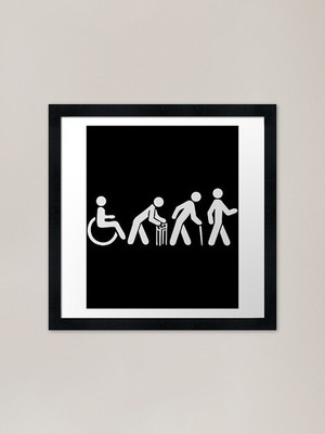 evolution vector Framed Art Print Framed Wall Art Poster Canvas Print Picture
