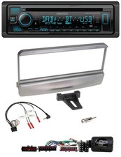 Kenwood Bluetooth DAB CD Lenkrad USB Autoradio f&uuml;r Ford Escort Focus silber