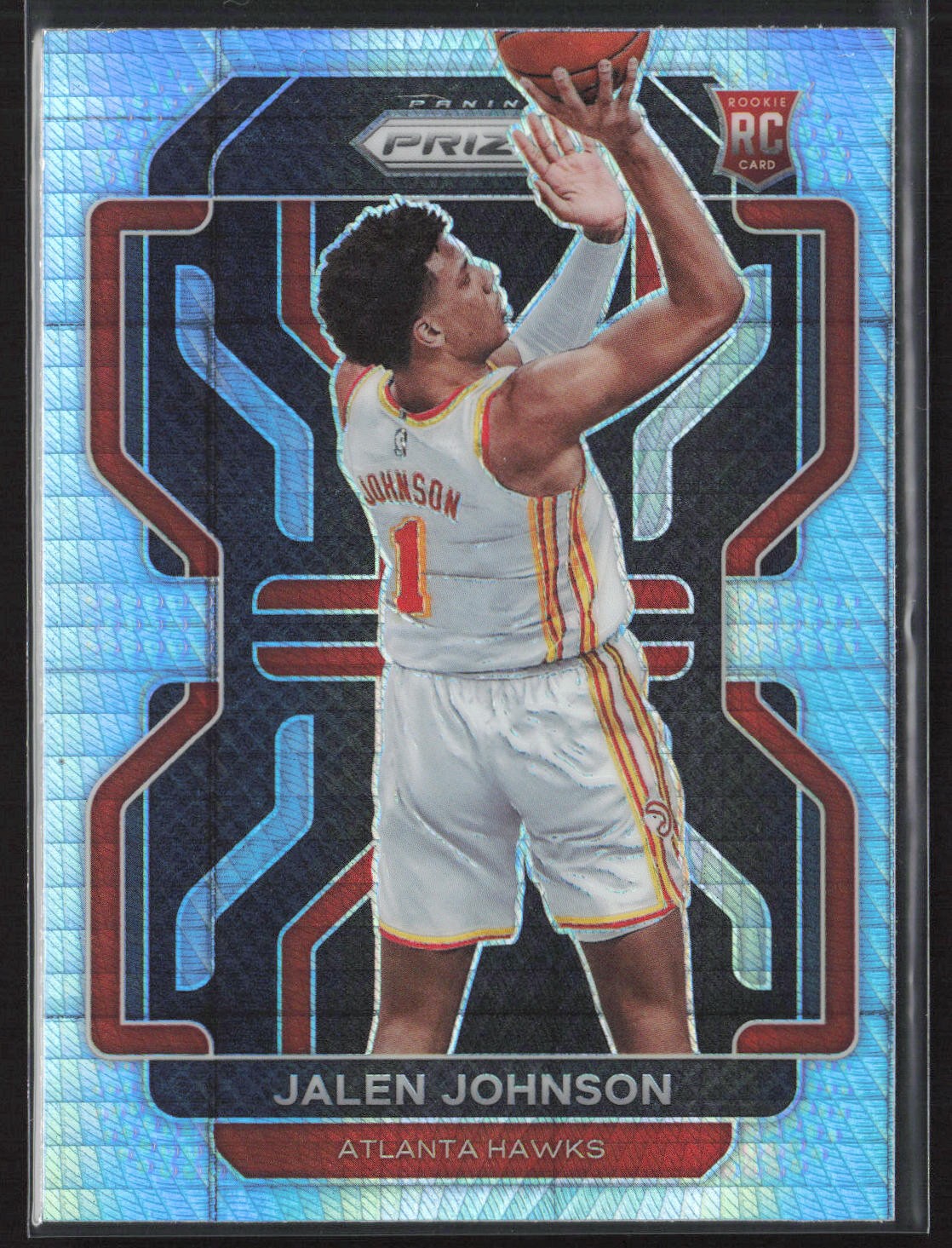 2021-22 Panini Prizm #305 Jalen Johnson Hyper Silver Rookie RC