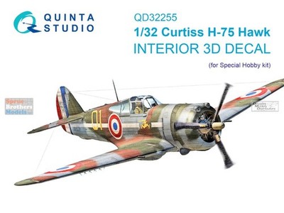 QTSQD32255 1:32 Quinta Studio 3D Decal - H-75 Hawk (SPH kit)