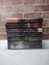 Lot of 7 Peter Robinson Hardcover Books - Inspector Banks - Not Dark Yet +