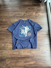 Vintage MLB T-Shirt Navy Blue Baseball  XL Tee Miguel Cabrera Triple Crown 2012