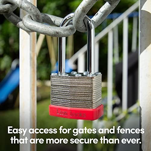 4 Keyed-Alike Padlocks 2" Long Shackle, 8 Keys, Hardened Steel, Pick Resistant - Picture 8 of 8