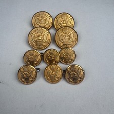 US Army Buttons Eagle Great Seal lot of 10 Military Dress Blues