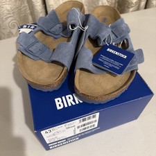 Birkenstock Arizona BS Soft Footbed Suede Leather-Elemental Blue Men s 43 US 10
