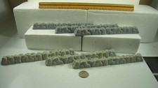 Marx Low Rock Wall Lot of 6 to Rev War, Flintstones, Knights and Vikings, etc.