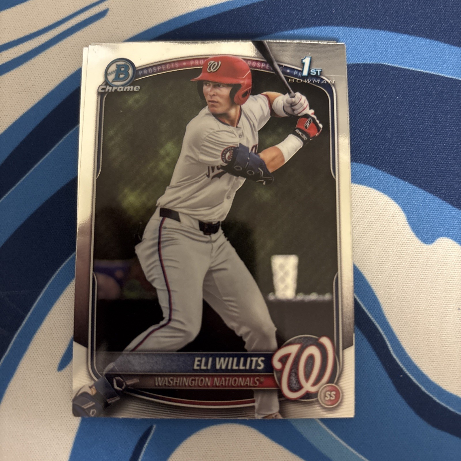 Eli Willits 2025 Bowman Draft Chrome 1st Bowman Card #BDC-1 Nationals