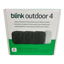 Blink Outdoor 4 Sicherheitskamera Set 4er | 1080p FHD WLAN IP65 wetterfest Alexa