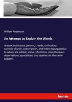 An Attempt To Explain The Words William Robertson