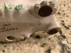 Gorgeous antique porcelain inkstand 19th Century Hand painted flowers Italy — photo 10