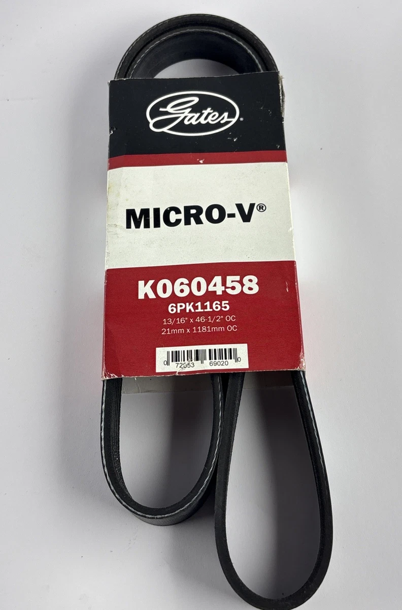 Gates K060458 Micro-V Serpentine Belt 6PK1165 photo 4