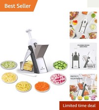 Upgrade Safe Mandoline Slicer Plus - Adjustable Steel Chopper for Effortless ...