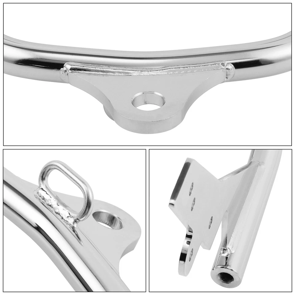 Chrome Trailer Hitch W/ Ball Fit For Harley Touring Electra Glide FLHT FLHR FLTR - Image 3 of 4