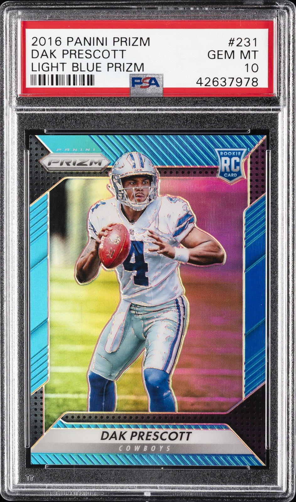 Dak Prescott Panini Prizm #231 Light Blue Prizm