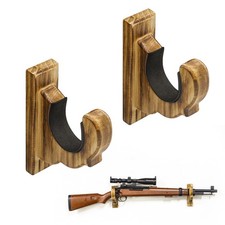 GIASSVIO Portafucili Porta Fucili da Parete - Porta Ganci in Legno Orizzontale,...